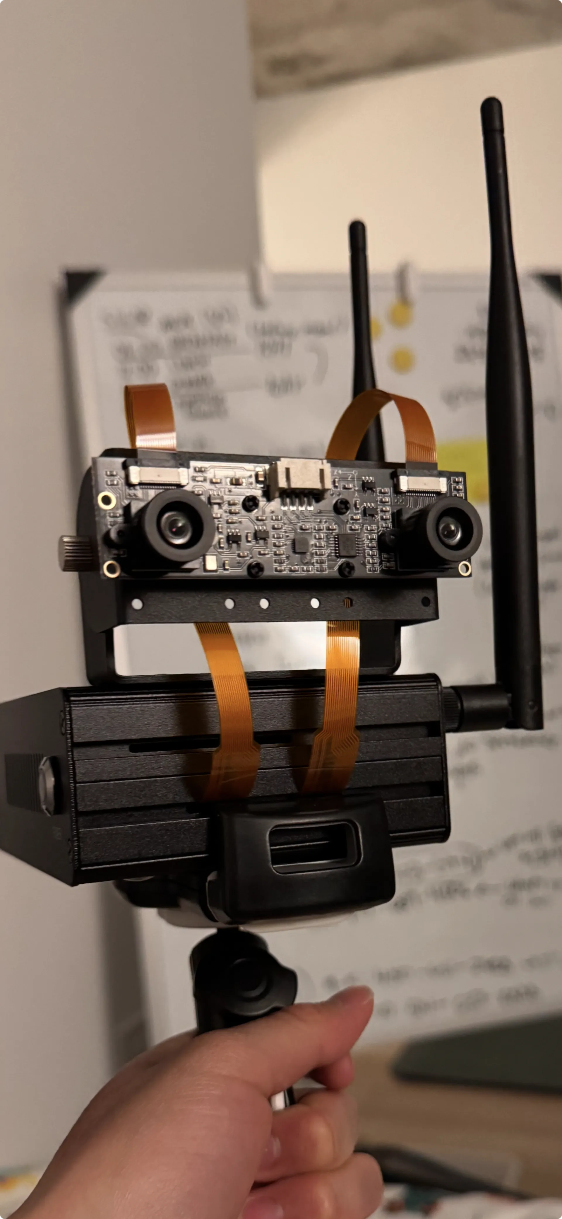 Orch Avionic 1 — Hardware prototype with stereoscopic cameras and SDR antennas